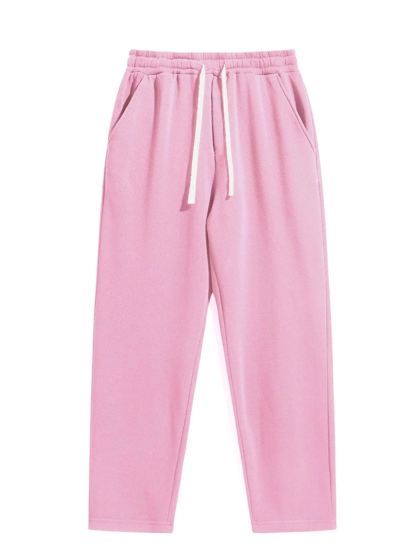 Men'S Drawstring Waist Sweatpants, Athleisure Style Regular Fit Pants with Pockets for Fall & Winter, Casual Men'S Trousers, Sports Bottoms, Casual Sporty Trousers